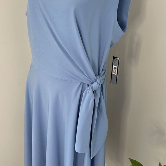 NWT TAHARI Arthur S. Levine. Tie Waist
Party Dress Periwinkle Size Dress. Size 1 - Picture 2 of 11